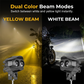 🔥 50% OFF NOW! 🏍️ Dual-Color LED Motorcycle Spotlight – White/Amber for All Weather – Bright, waterproof & improves visibility in fog, rain or night rides ⚡