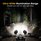 🔥 50% OFF NOW! 🏍️ Dual-Color LED Motorcycle Spotlight – White/Amber for All Weather – Bright, waterproof & improves visibility in fog, rain or night rides ⚡