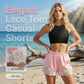 📢📢Last Day-50% OFF!!⏰ 50K+ SOLD! ✨Satin Lace Trim Shorts