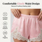 📢📢Last Day-50% OFF!!⏰ 50K+ SOLD! ✨Satin Lace Trim Shorts