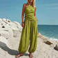 📢📢50% OFF !! ⏰Women's One-Shoulder Top and Wide-Leg Pants Set