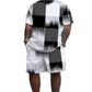 🌞 NEW: Summer Collection with up to 50% off 🛍️Men's Abstract Print T-Shirt & Shorts Set