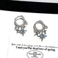Celestial Star Dangle Hoop Earrings