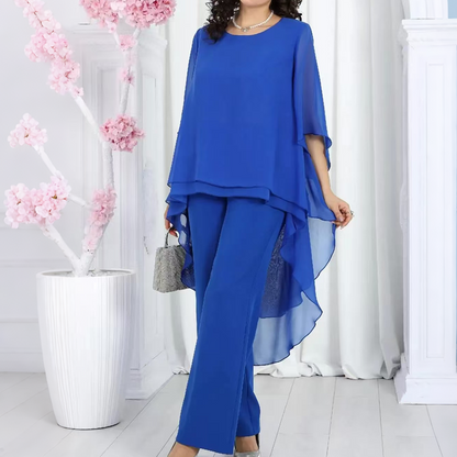 🌞 NEW: Summer Collection with up to 50% off 🛍️Women's High-Low Top & Trousers Set