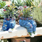 Creative 3D Jeans Shaped Flower Pot