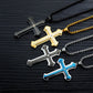 ✝️ 50% OFF NOW! 🙏 Men's Lord's Prayer Cross Necklace – Inspirational, stainless steel & perfect for daily wear or meaningful gifting 💪