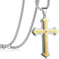 ✝️ 50% OFF NOW! 🙏 Men's Lord's Prayer Cross Necklace – Inspirational, stainless steel & perfect for daily wear or meaningful gifting 💪