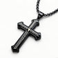 ✝️ 50% OFF NOW! 🙏 Men's Lord's Prayer Cross Necklace – Inspirational, stainless steel & perfect for daily wear or meaningful gifting 💪