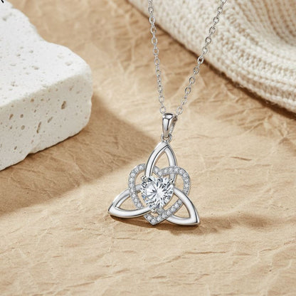 ⏰ 30% OFF – Limited Time Only✨Celtic Knot Heart Pendant Necklace