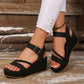 📢📢Last Day-50% OFF!!⏰Women's Braided Strap Wedge Sandals