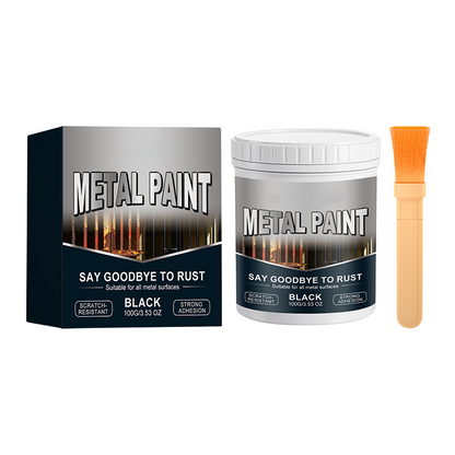 📢📢Last Day-50% OFF!!⏰Durable Anti-Rust Black Metal Paint