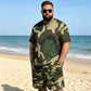 👕 50% OFF NOW! 🌿 Men's Camouflage Print T-Shirt & Shorts Set – Breathable cotton, relaxed fit & perfect for outdoor, sports or casual summer days 🩳