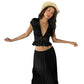 ⏰ 30% OFF – Limited Time Only✨Elegant Lace V-Neck Top & Maxi Skirt Set
