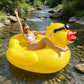 ⏰ 30% OFF – Limited Time Only✨ Large Yellow Duck Inflatable Pool Float