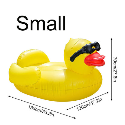 ⏰ 30% OFF – Limited Time Only✨ Large Yellow Duck Inflatable Pool Float