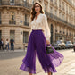 📢📢 Dernier Jour – 50% de Réduction !! ⏰ Pantalon Femme Asymétrique en Mousseline à Jambes Larges