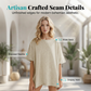 📢📢Last Day-50% OFF!!⏰Women's Solid Color Loose Fit Boat Neck Top