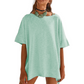 📢📢Last Day-50% OFF!!⏰Women's Solid Color Loose Fit Boat Neck Top