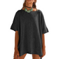 📢📢Last Day-50% OFF!!⏰Women's Solid Color Loose Fit Boat Neck Top
