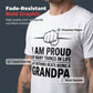 📢📢Last Day-50% OFF!!⏰Proud Grandpa Graphic Print T-Shirt