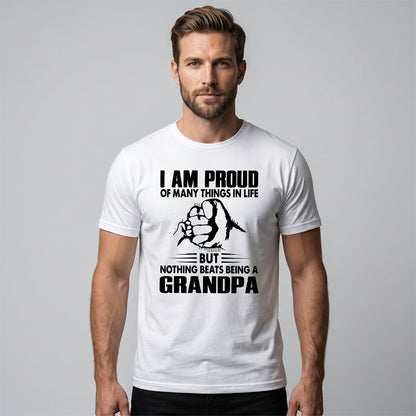 📢📢Last Day-50% OFF!!⏰Proud Grandpa Graphic Print T-Shirt