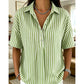 📢📢Last Day-50% OFF!!⏰Women's Casual Striped Short-Sleeve Shirt