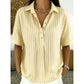 📢📢Last Day-50% OFF!!⏰Women's Casual Striped Short-Sleeve Shirt