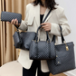 👜 Stylish 6-in-1 Mother & Baby Bag Set – Printed, Versatile Shoulder, Crossbody & Handbag for Everyday Use 🌿