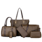 👜 Stylish 6-in-1 Mother & Baby Bag Set – Printed, Versatile Shoulder, Crossbody & Handbag for Everyday Use 🌿