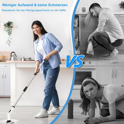 📢📢Last Day-50% OFF!!⏰🧼 Elektrische Rotations-Reinigungsbürste mit LED-Display – Für Bad, Küche & Haushalt 🏠✨