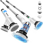 📢📢Last Day-50% OFF!!⏰🧼 Elektrische Rotations-Reinigungsbürste mit LED-Display – Für Bad, Küche & Haushalt 🏠✨