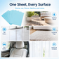 🧼 Multi-Surface Deep Cleaning Sheets (100 PCS) ✨ Powerful Stain Removal for Kitchen, Bathroom & More