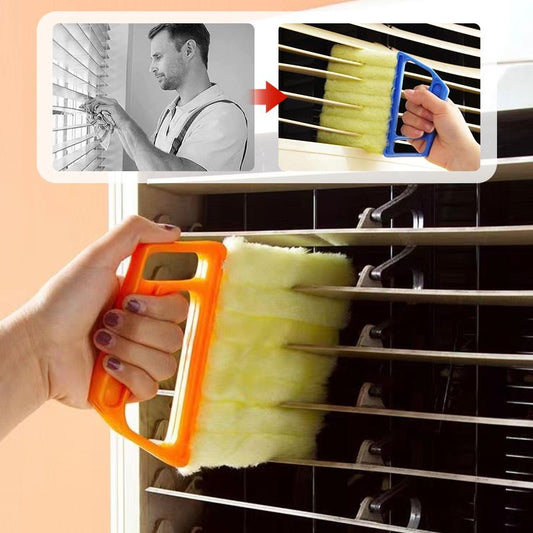 📢📢50% OFF !!⏰7-finger Blind Window Cleaning Brush，Dust-Repelling Fibers. Fast & Easy Blind Maintenance! ⚡✅🥇
