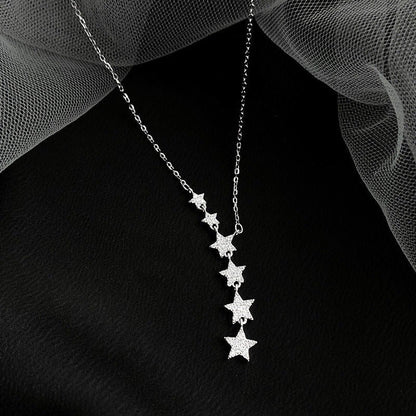 📢📢50% OFF !! ⏰Women’s Cascading Star Lariat Necklace