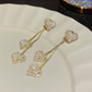 📢📢50% OFF !! ⏰Romantic Long Chain Heart Drop Earrings