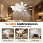 Portable Mini Ceiling Fan with Hanging Hook