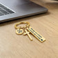 Stainless Steel Cross Keychain – ‘Drive Safe’ Blessing❤️🙏