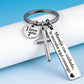 Stainless Steel Cross Keychain – ‘Drive Safe’ Blessing❤️🙏