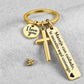 Stainless Steel Cross Keychain – ‘Drive Safe’ Blessing❤️🙏