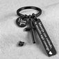 Stainless Steel Cross Keychain – ‘Drive Safe’ Blessing❤️🙏