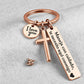 Stainless Steel Cross Keychain – ‘Drive Safe’ Blessing❤️🙏