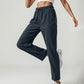 👖 LIMITED-TIME 50% OFF! 💥 Women's Lightweight High-Waist Athletic Trousers – Zip Pockets, Straight Leg & Breathable – Perfect for Gym, Running & Everyday Wear ✨