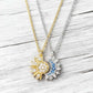 🌞🌛 Dual Pendant Layered Necklace – Sun & Moon Charm Set, Adjustable Chain Lengths, Versatile 2-in-1 Necklace for Solo or Stacked Wear