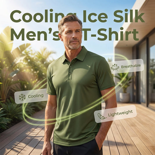 📢🔥Semi-Annual Sale⏰Men's Summer Breathable Collared T-Shirt