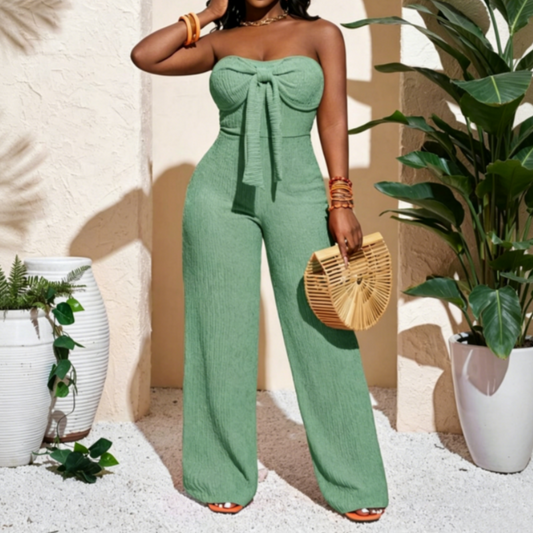 📢Mid-Season Sale: 50% off – limited time ⏰Women's Strapless High-Waisted Wide-Leg Jumpsuit