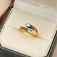 🌙 Handcrafted Moonstone Spoon Ring – Vintage Bow Embossed Design, Boho Gypsy Style with Rustic Patina, Perfect for Free-Spirited Soul