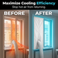 🌬️🪟LIMITED-TIME 50% OFF!⏰Portable Air Conditioner Window Seal – Universal Soft Fabric for All Window Types