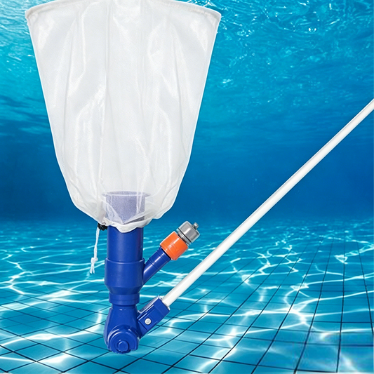 🧹 Heavy-Duty Pool Vacuum Head with Jet Spray – Underside Brush Bristles, Universal Fit Hose Adapter, Effortless Debris & Algae Removal