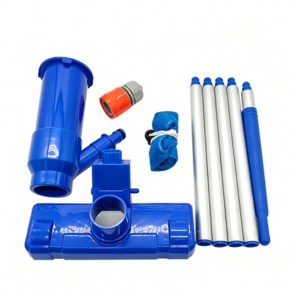 🧹 Heavy-Duty Pool Vacuum Head with Jet Spray – Underside Brush Bristles, Universal Fit Hose Adapter, Effortless Debris & Algae Removal