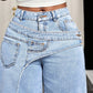 🎉 2026 Sale — Over 25,000 Sold! 💞 Women's Asymmetrical Waist Wide Leg Jeans